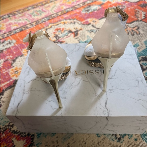 JESSICA RICH JESSICA CHAIN SANDAL 120 MM I GOLD - Picture 4 of 8